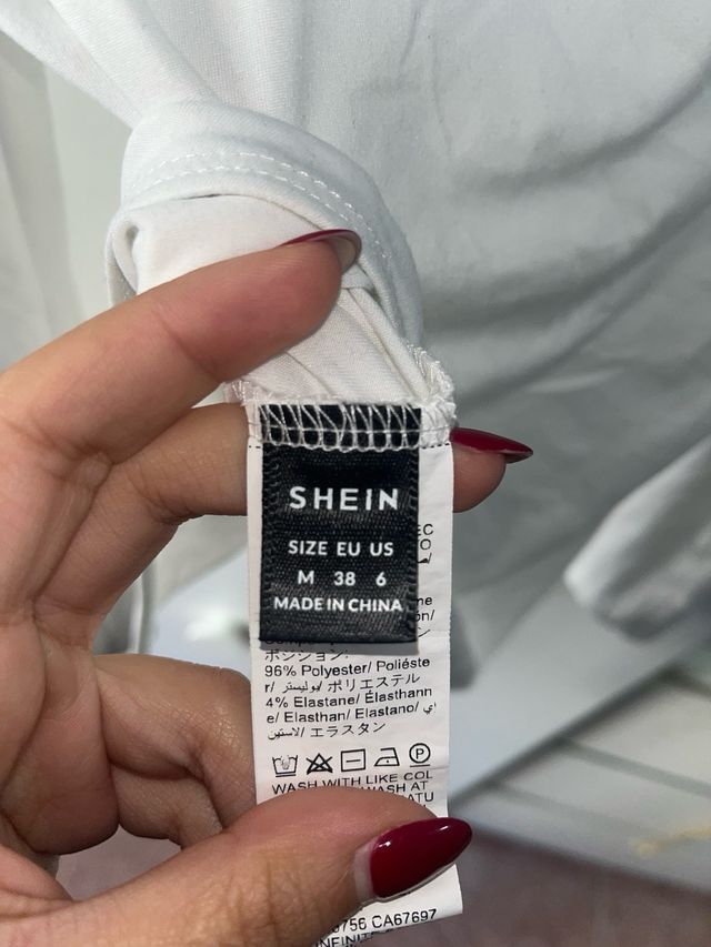 Body manga larga escote cuadrado