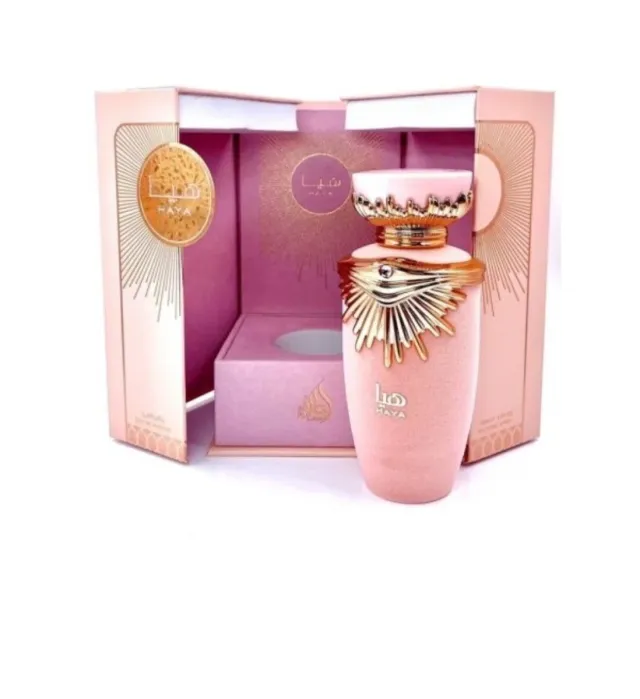 Perfume Haya Árabe Rosa y Dorado
