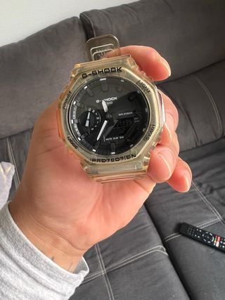 Reloj Casio G-Shock Dorado Transparente