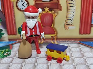 Playmobil Papá Noel con saco y tren