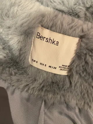 Abrigo pelo azul niña