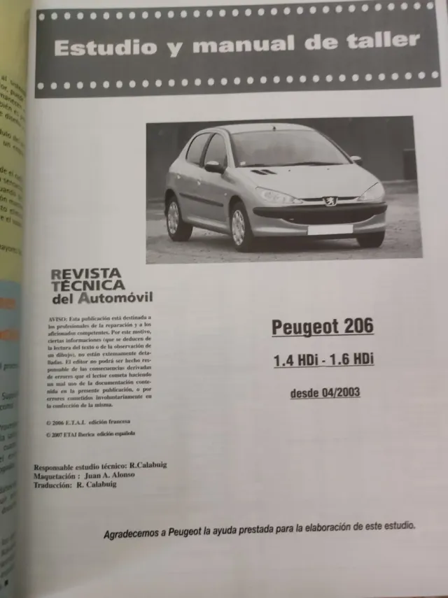 Revista técnica Peugeot