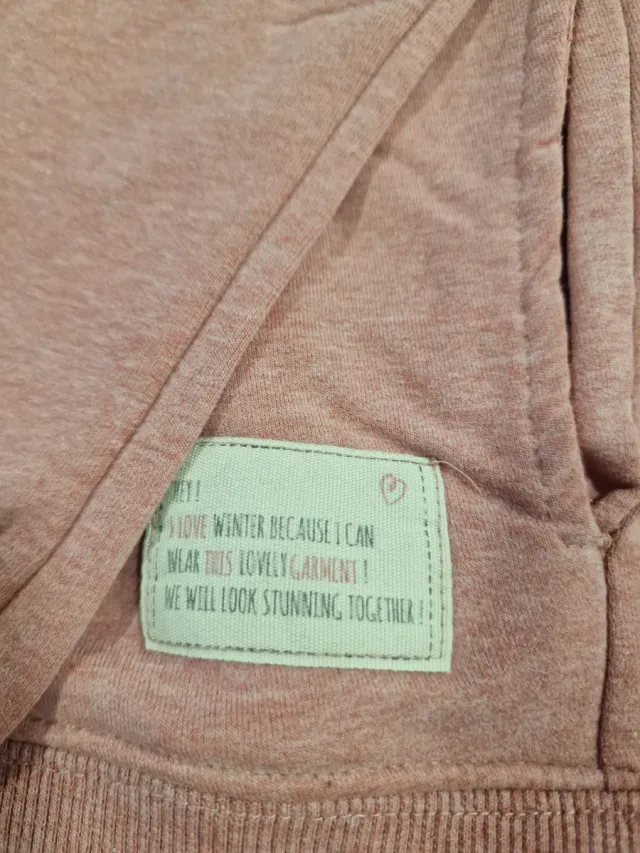 Sudadera Zara niña corazón lentejuelas 11/12 años.