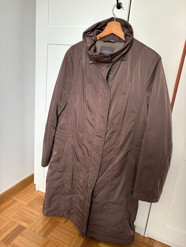 Abrigo Geox Talla 44-46 Marrón Ajustable