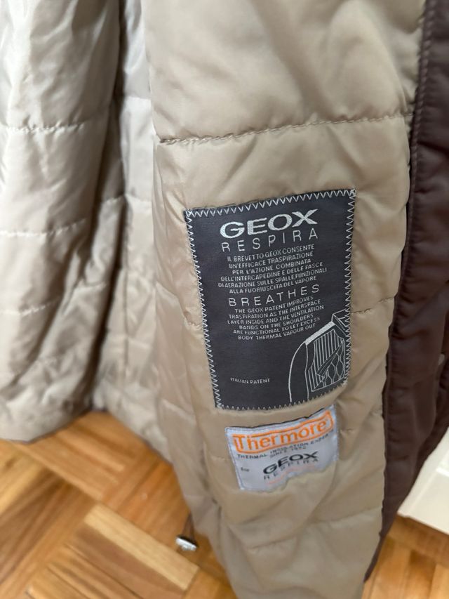 Abrigo Geox Talla 44-46 Marrón Ajustable