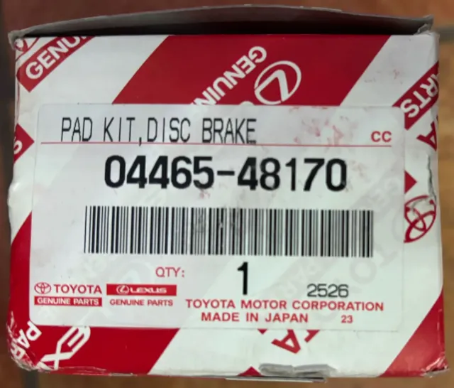 Kit Pastillas Freno Disco Delantero Toyota 04465-4
