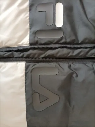 Chaleco Fila Hombre Negro Gris Blanco