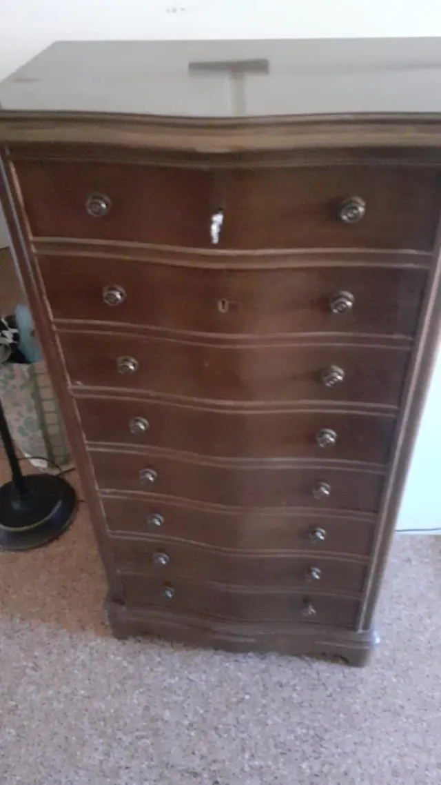 Cajonera de madera estilo vintage