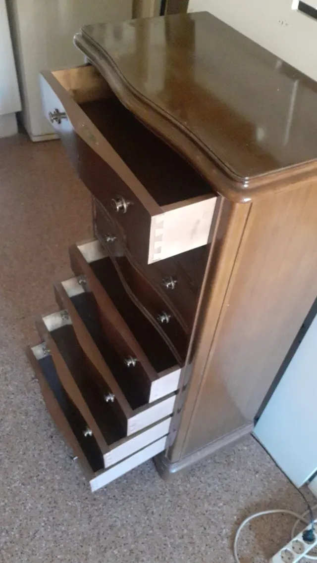 Cajonera de madera estilo vintage