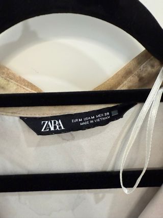 Camisa Zara Tie Dye Satinada