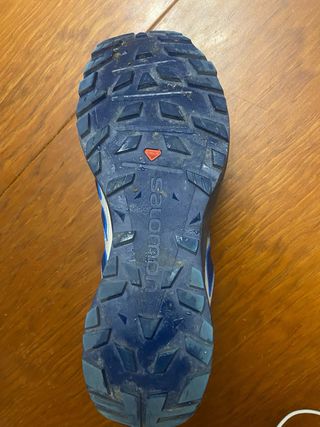 Zapatillas Salomon Azul y Rojo