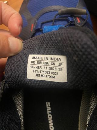 Zapatillas Salomon Azul y Rojo