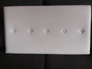 Cabecero polipiel blanco 100x57 cm
