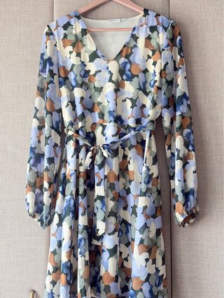 Vestido Vila manga larga estampado de flores