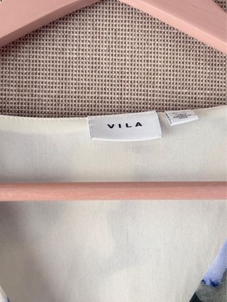 Vestido Vila manga larga estampado de flores