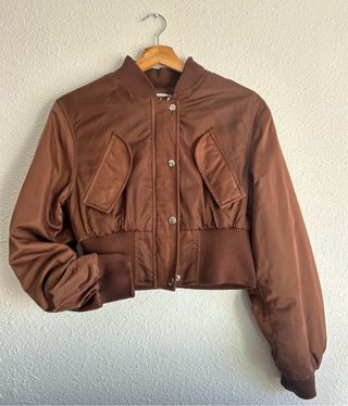 Chaqueta bomber marrón