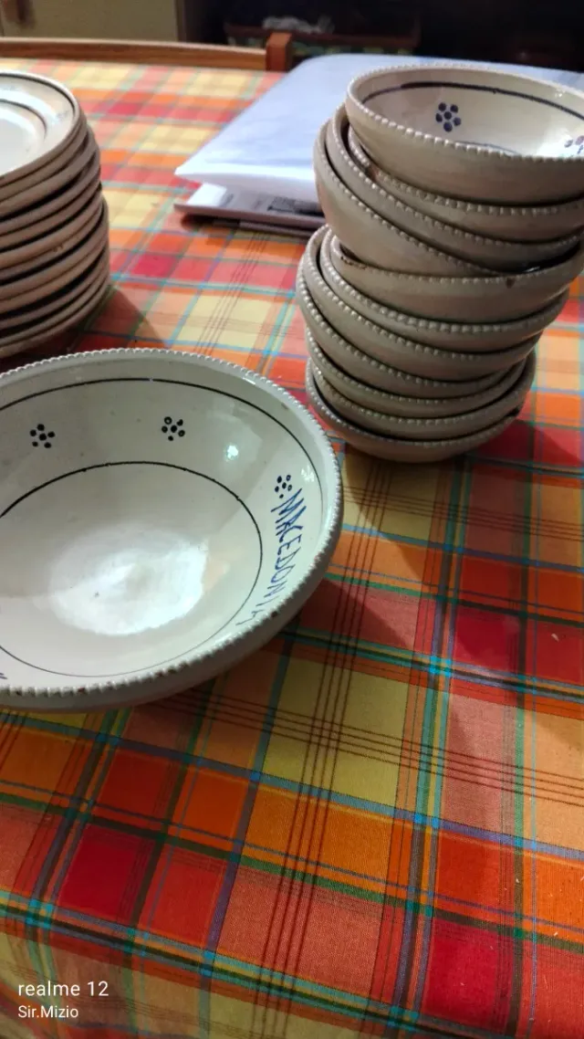 Servizio macedonia in ceramica, grottaglie