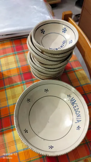 Servizio macedonia in ceramica, grottaglie