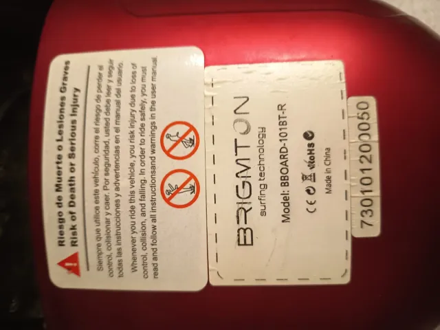 Hoverboard Brigmton Bboard 101 BT-R Rojo