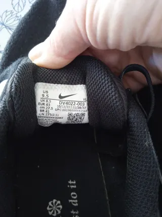 Zapatillas Nike Hombre Talla 43 Negras Blancas