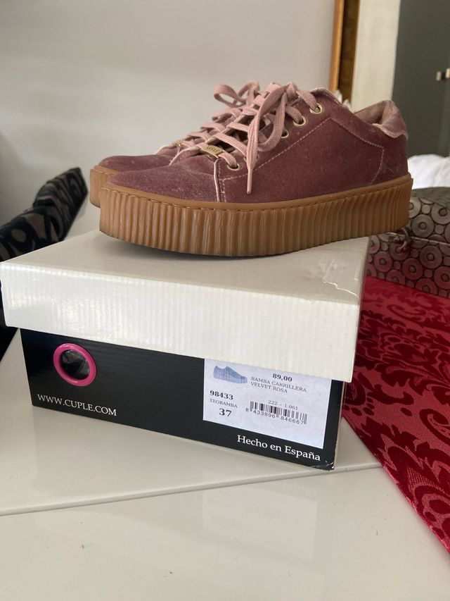 Bamba Carrillera Velvet Rosa Taglia 37