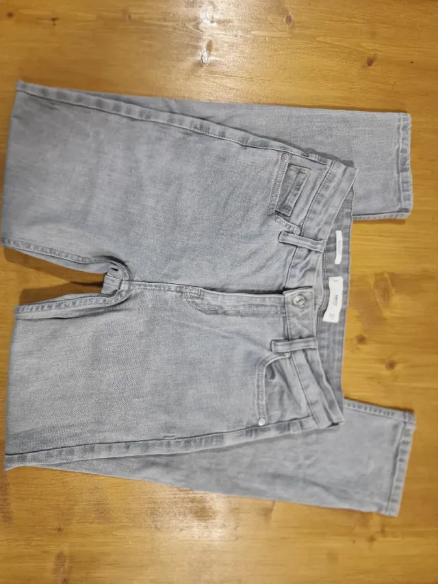 Tejano Mango Talla 36 Gris