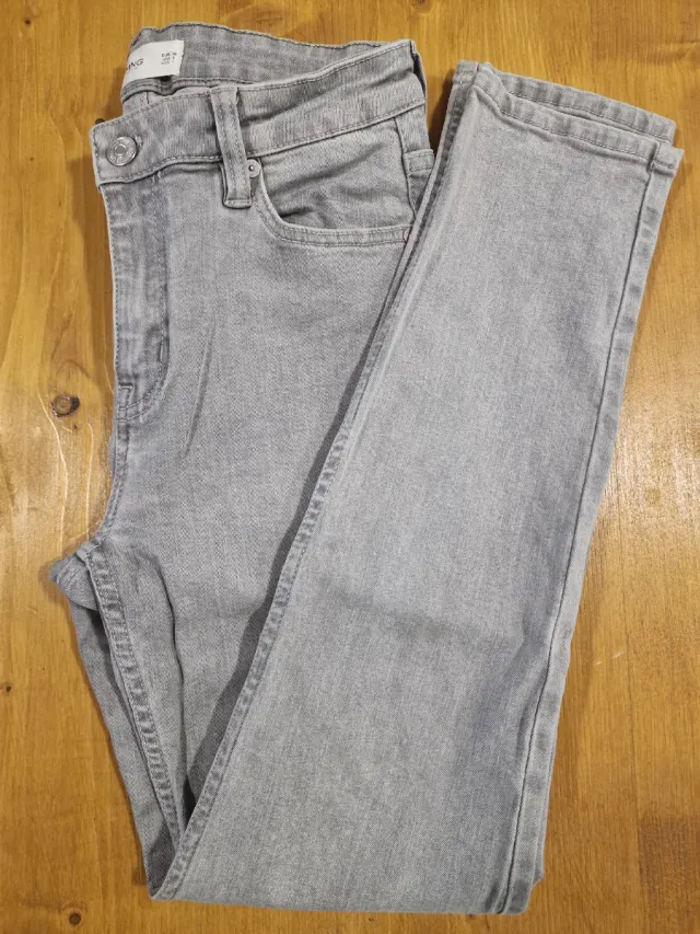 Tejano Mango Talla 36 Gris