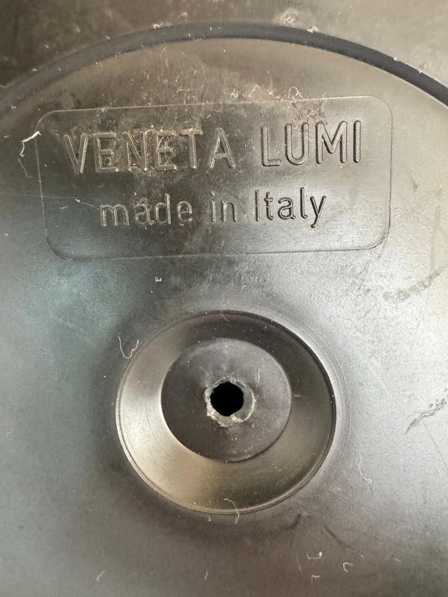 Lampada da tavolo Veneta Lumi nera