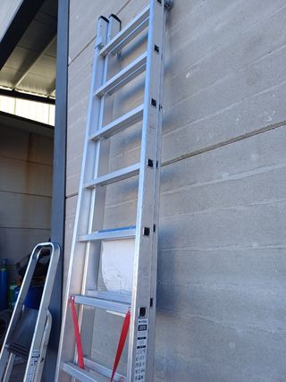 Escalera aluminio 2 tramos EN131