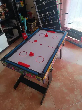 Futbolín Multijuegos: Billar, Air Hockey