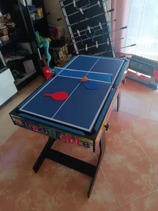 Futbolín Multijuegos: Billar, Air Hockey