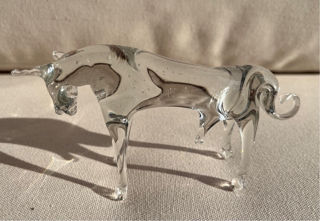 3 Toros y 1 Caballo de Cristal de Murano