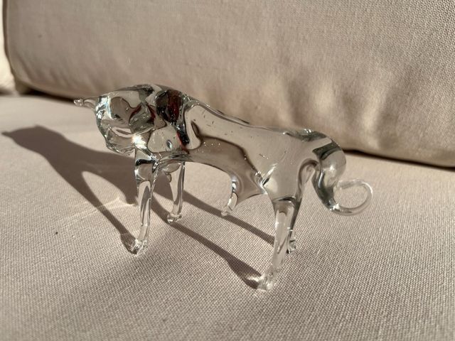 3 Toros y 1 Caballo de Cristal de Murano