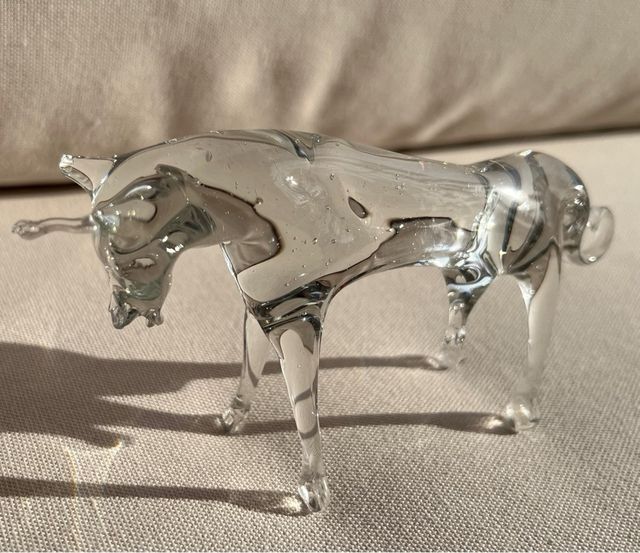 3 Toros y 1 Caballo de Cristal de Murano