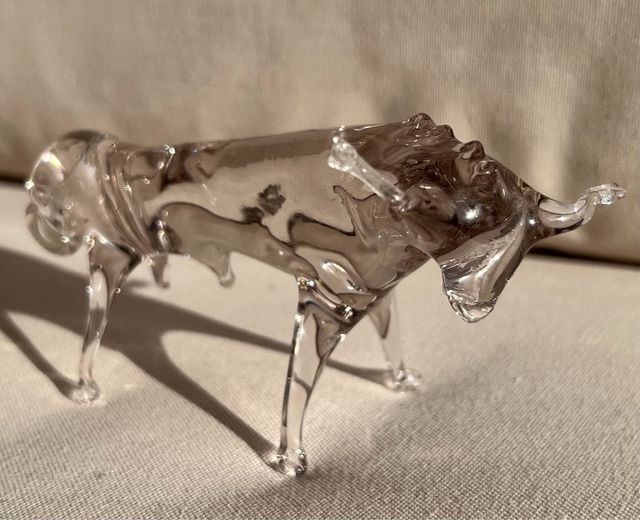 3 Toros y 1 Caballo de Cristal de Murano