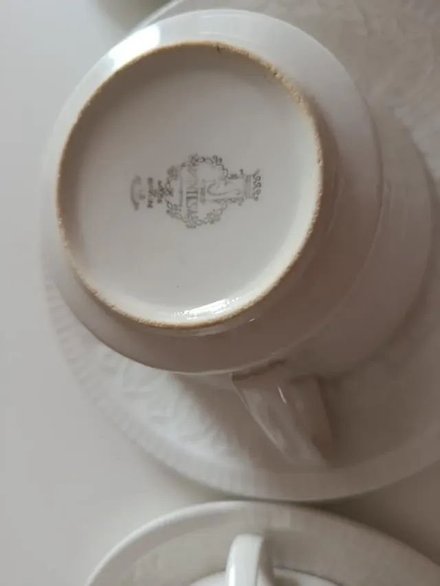 Juego desayuno Pontesa porcelana blanco