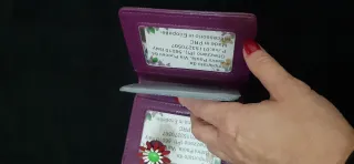 Portadocumenti ecopelle fatto a mano