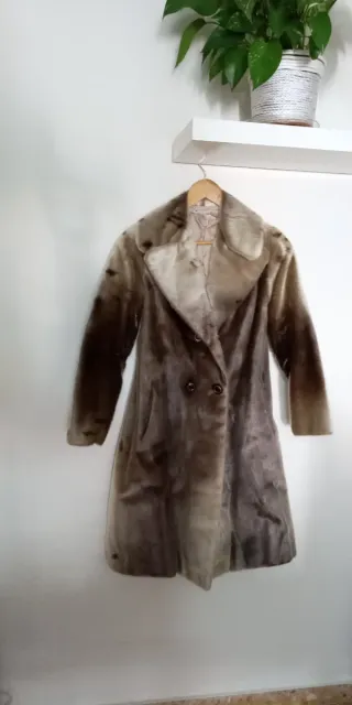 Abrigo de piel natural mujer