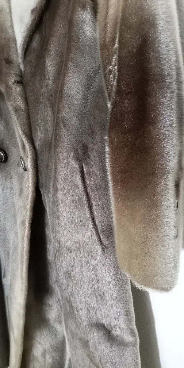 Abrigo de piel natural mujer