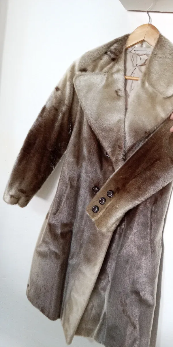 Abrigo de piel natural mujer