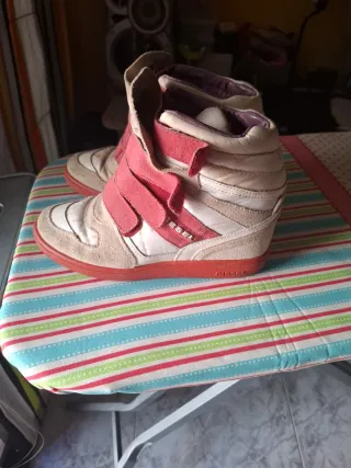 Bambas Diesel Beige y Rosa