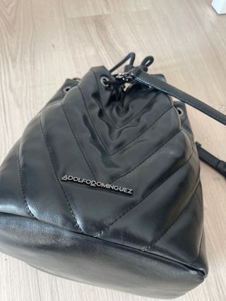 Bolso bombonera Adolfo Dominguez negro