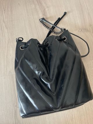 Bolso bombonera Adolfo Dominguez negro