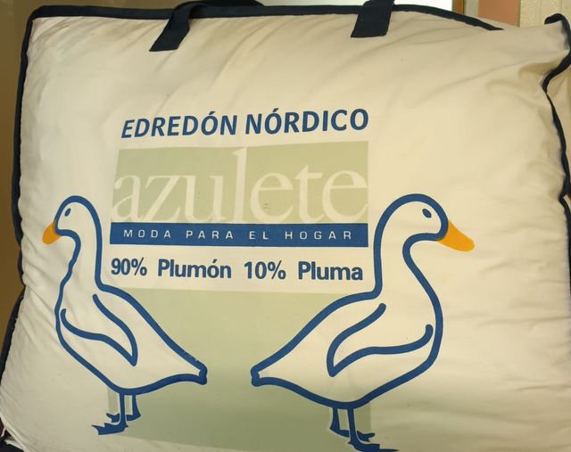 Edredom Nórdico Azulete 90% Pluma