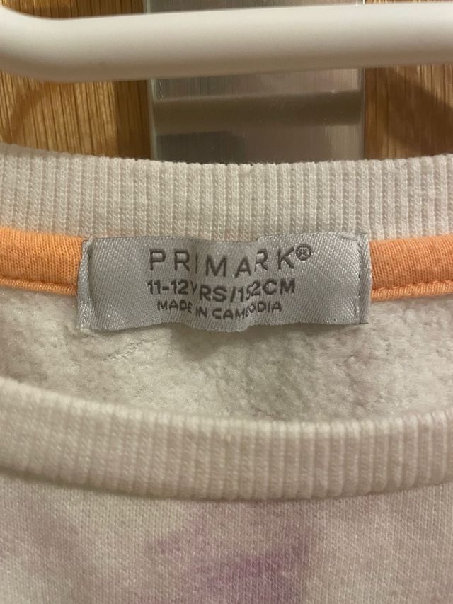 Sudadera Primark Corazón Tie-Dye 10-12 años