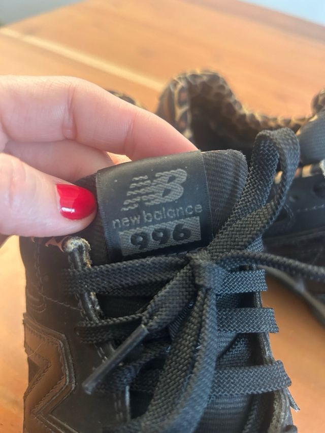 Zapatillas New Balance 996, 39 Negro/Multicolor