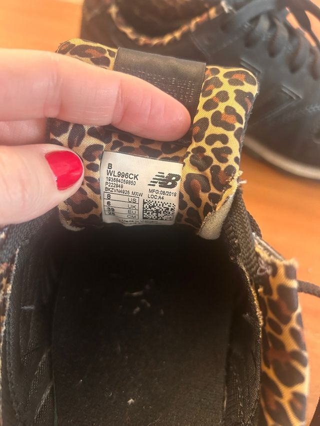 Zapatillas New Balance 996, 39 Negro/Multicolor