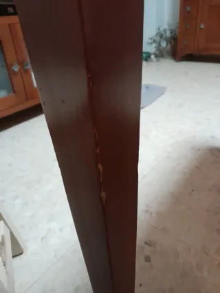 Mesa de salón extensible madera y cristal