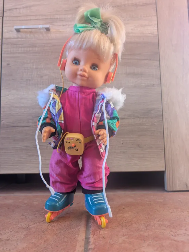 Muñeca patinadora Jesmar 1992 funcionando