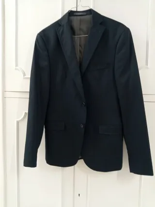 Blazer Zara Man Uomo Blu tg 46 impunturata